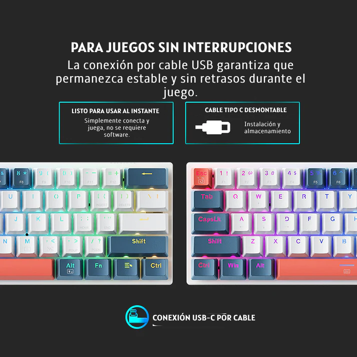 Teclado Mecanico RGB Inalambrico - Machenike k500